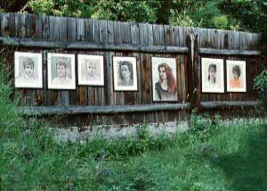 portrty na plote
